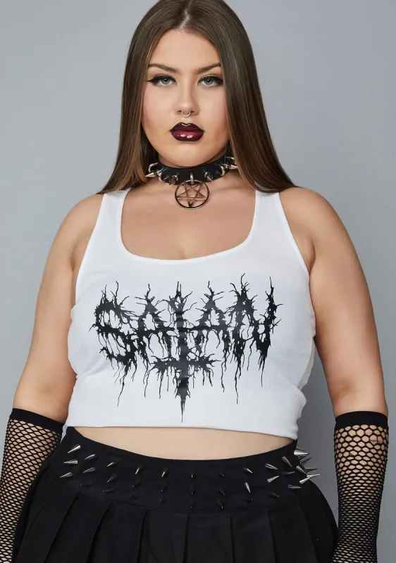 Plus Satanic Veins Graphic Tank sold by Dolls Kill