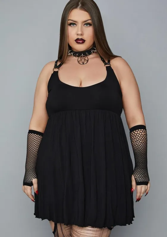 Plus Maiden Of Chaos Mini Dress sold by Dolls Kill