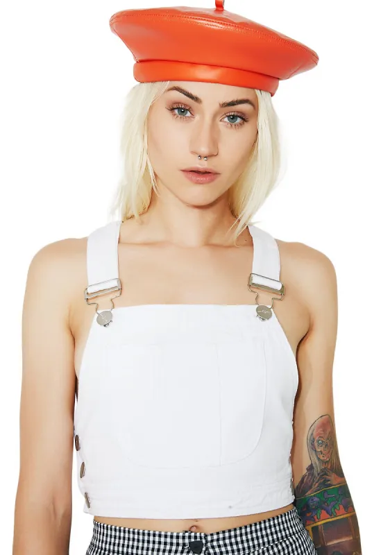 Pure Linnia Denim Crop Top sold by Dolls Kill