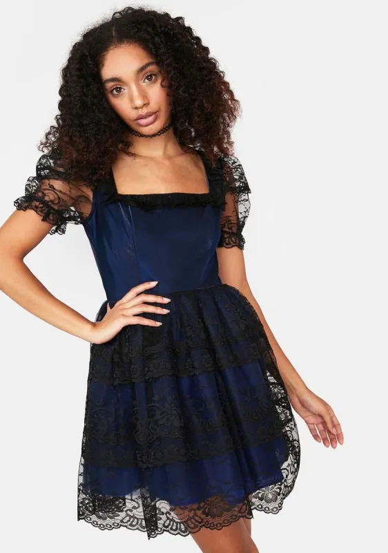 Dressed To Kiss Mini Dress sold by Dolls Kill