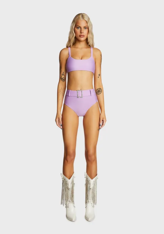 Girl Posse Bikini Set - Purple sold by Dolls Kill