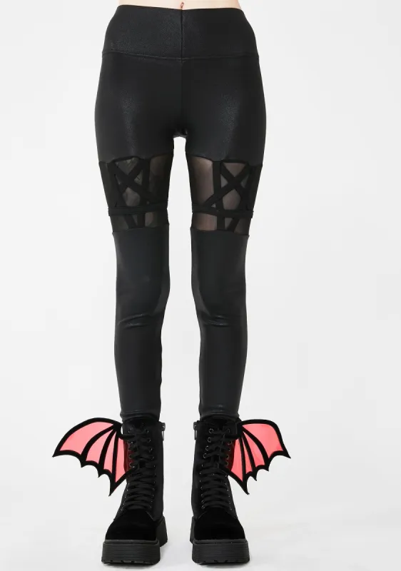 Pentagram Leggings sold by Dolls Kill