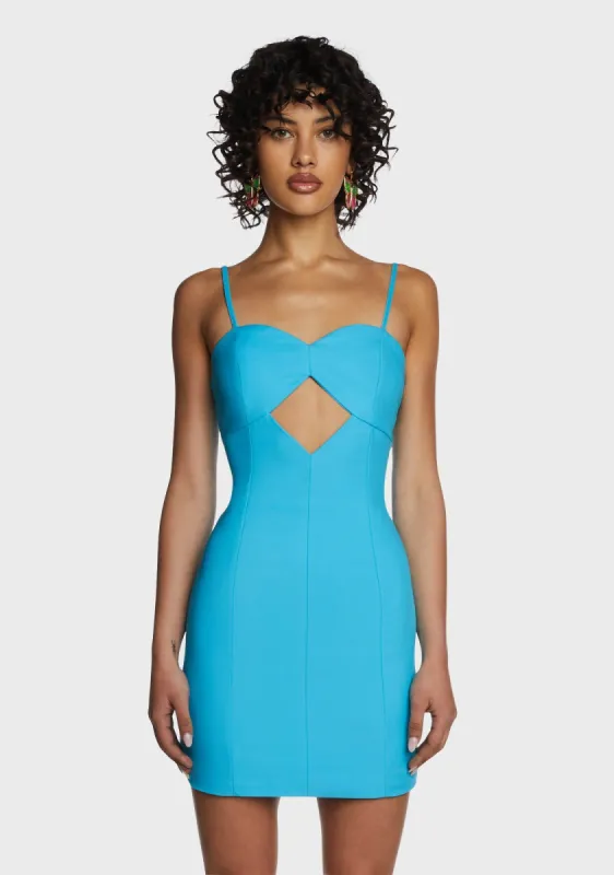 Unreal Romance Mini Dress - Blue sold by Dolls Kill