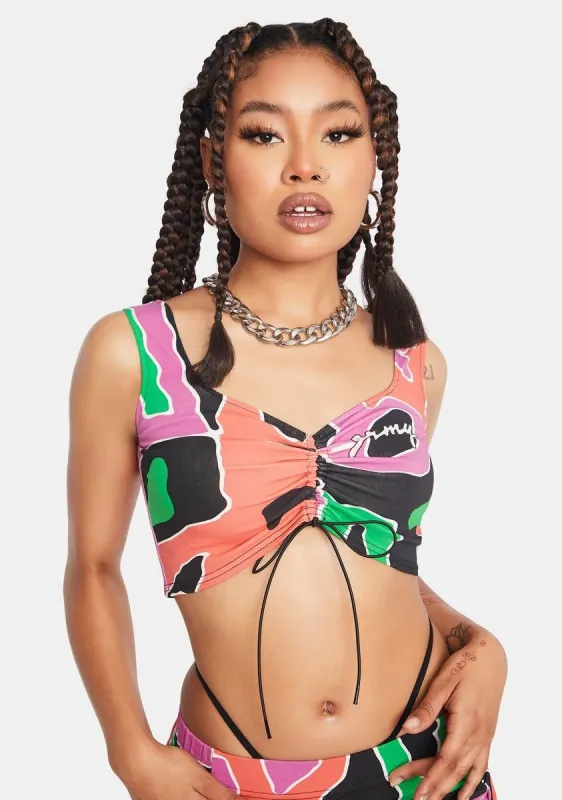 Multi Print Bra Top sold by Dolls Kill