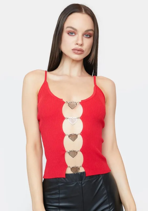 Too Hot To Handle Tank Top sold by Dolls Kill