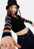 Deck The Halls Lace Up Crop Top sold by Dolls Kill