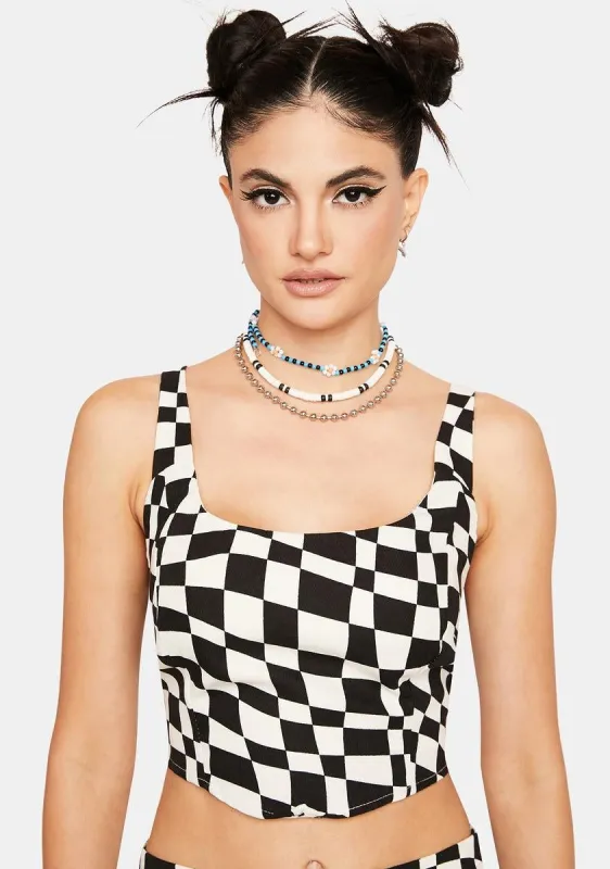 Op Art Crop Top sold by Dolls Kill