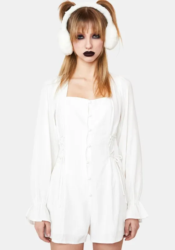 Day Upon Day Long Sleeve Romper sold by Dolls Kill