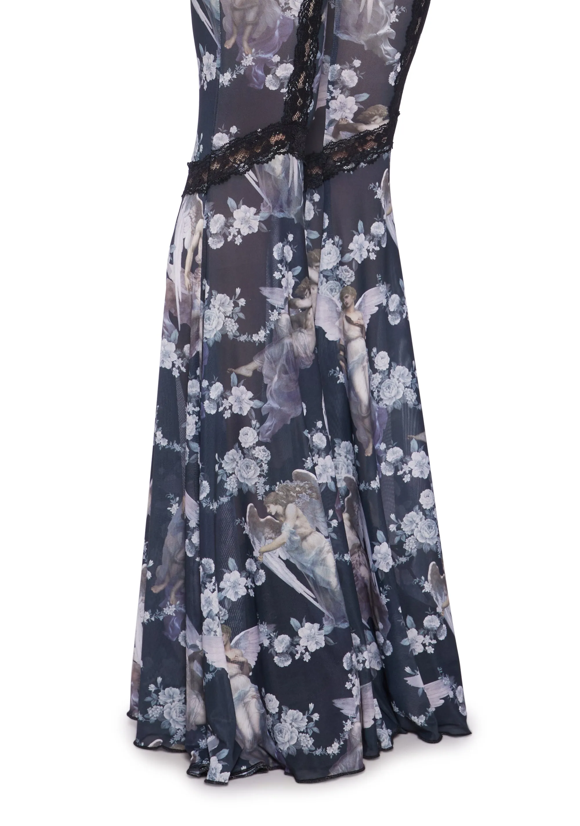 Afflicted Angel Mesh Flare Pants sold by Dolls Kill product image thumbnail 5