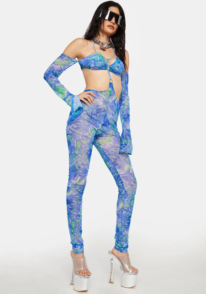 Blue O-Ring Bodysuit sold by Dolls Kill product image thumbnail 3