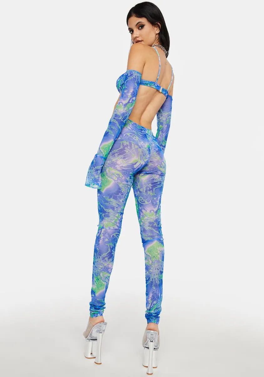 Blue O-Ring Bodysuit sold by Dolls Kill product image thumbnail 4