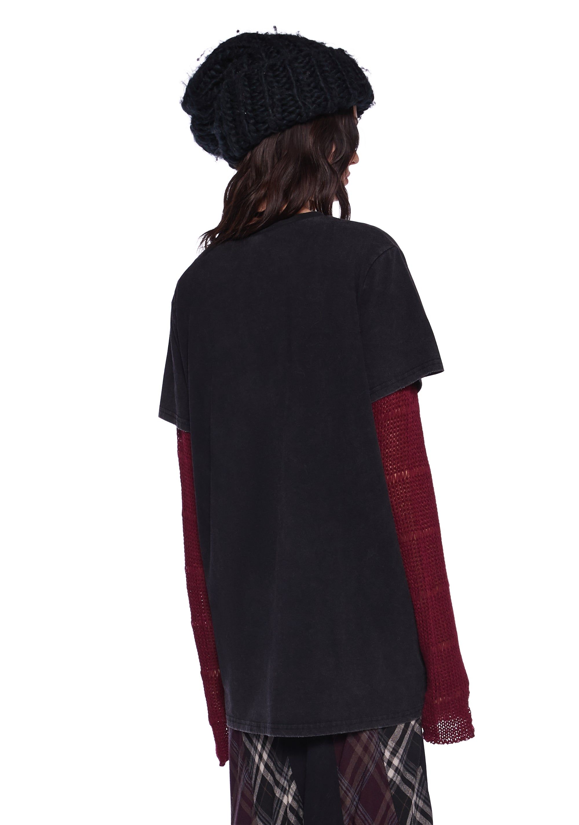 Grim Delight Oversized Tee sold by Dolls Kill product image thumbnail 4