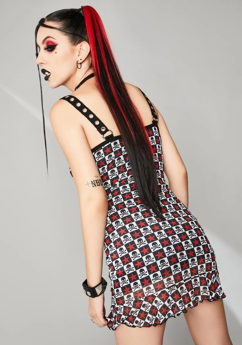 Antisocial Anthem Mesh Dress sold by Dolls Kill product image thumbnail 4
