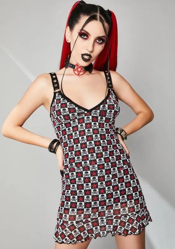 Antisocial Anthem Mesh Dress sold by Dolls Kill
