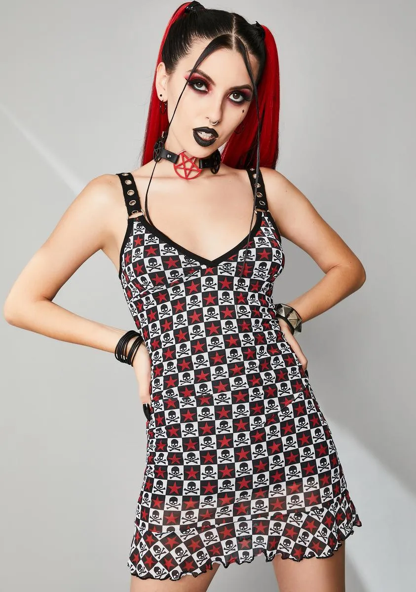 Antisocial Anthem Mesh Dress sold by Dolls Kill