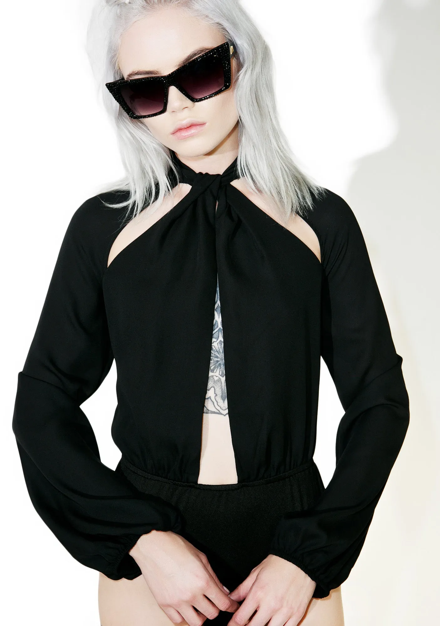 Feedback Cut Out Bodysuit sold by Dolls Kill product image thumbnail 3