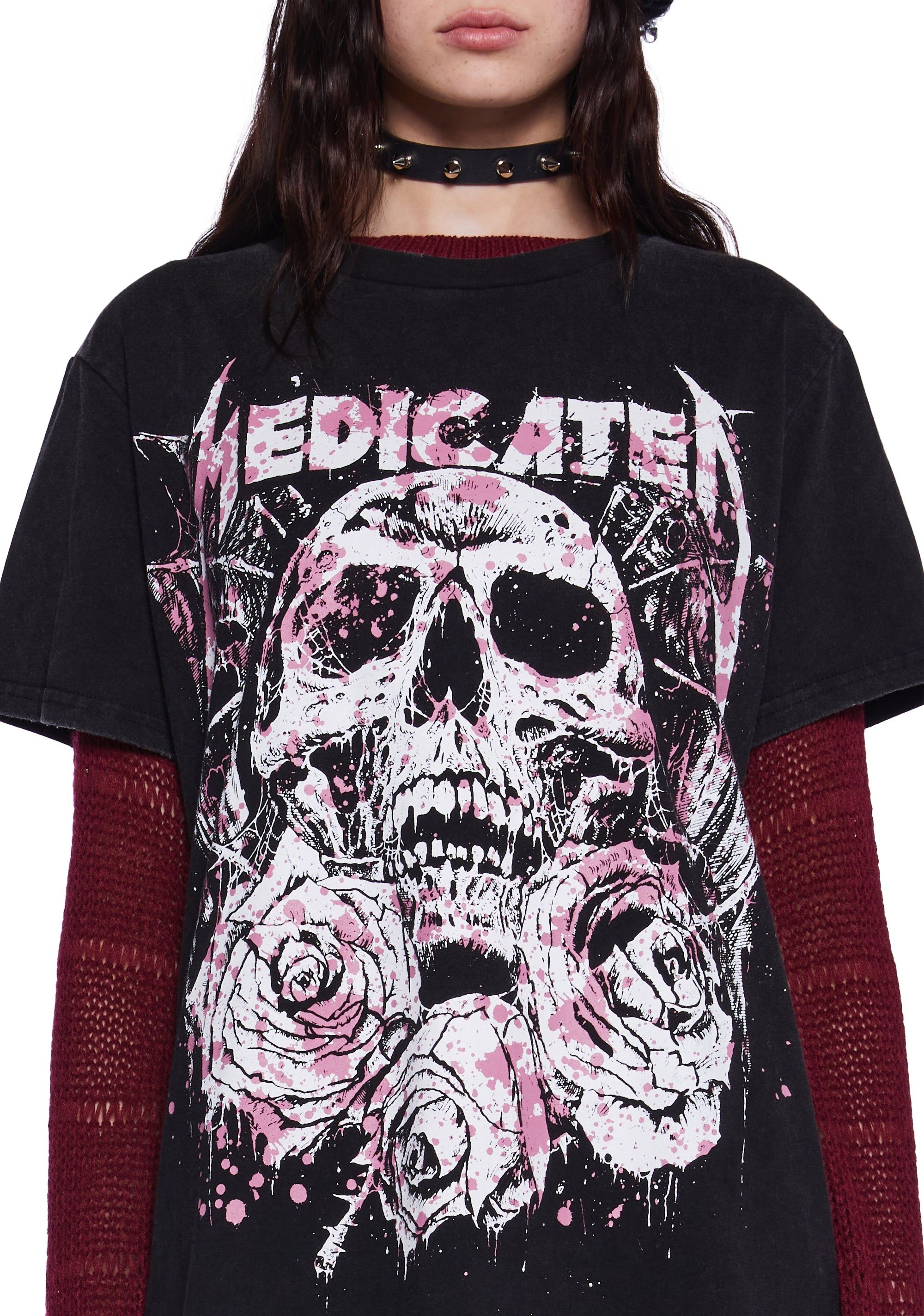 Grim Delight Oversized Tee sold by Dolls Kill product image thumbnail 5