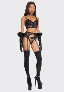 Arabella Shimmer Suspenders sold by Dolls Kill