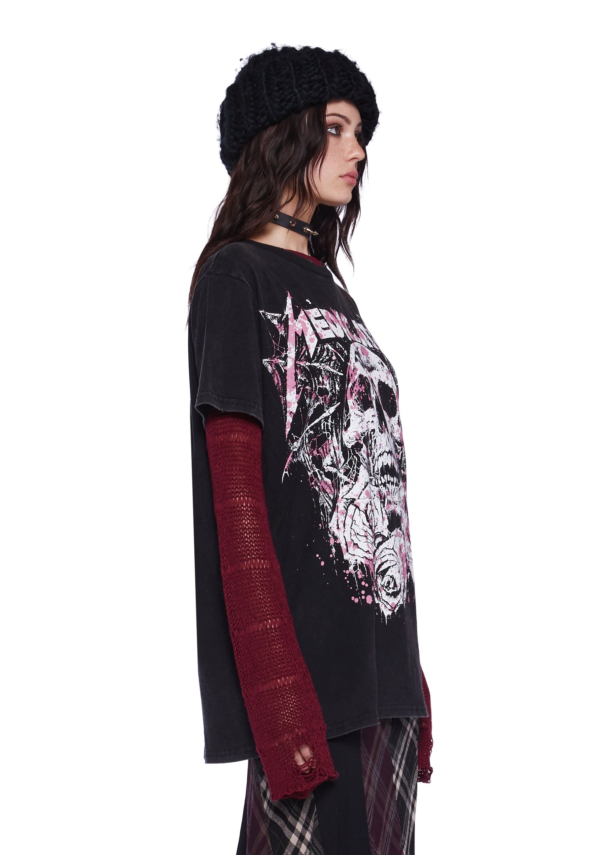 Grim Delight Oversized Tee sold by Dolls Kill product image thumbnail 3