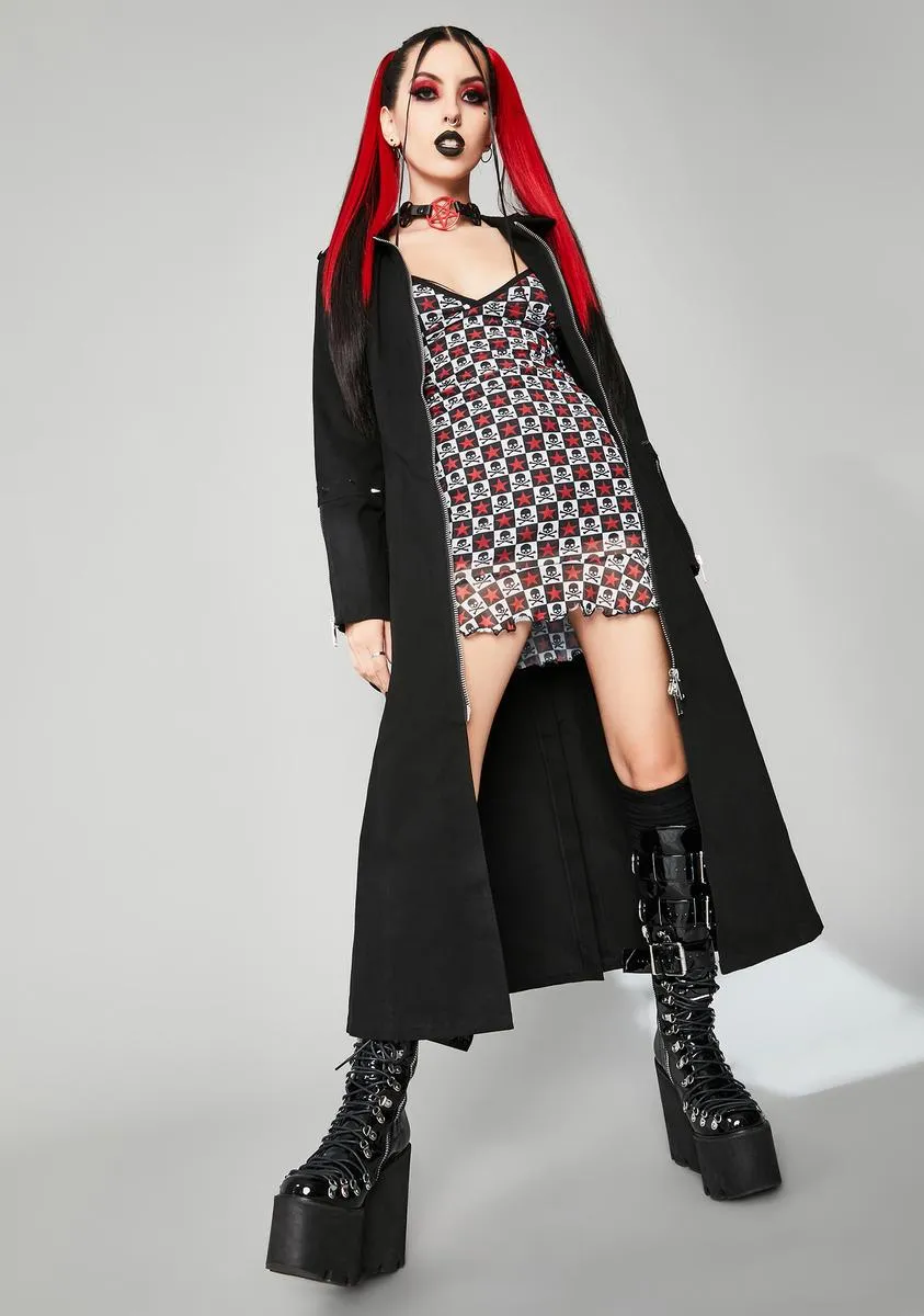 Antisocial Anthem Mesh Dress sold by Dolls Kill product image thumbnail 3