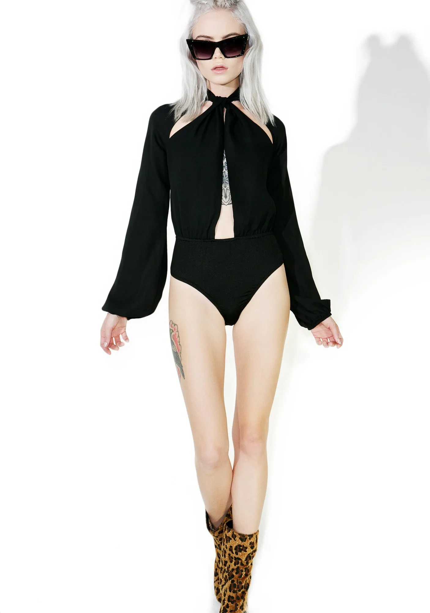 Feedback Cut Out Bodysuit sold by Dolls Kill product image thumbnail 5