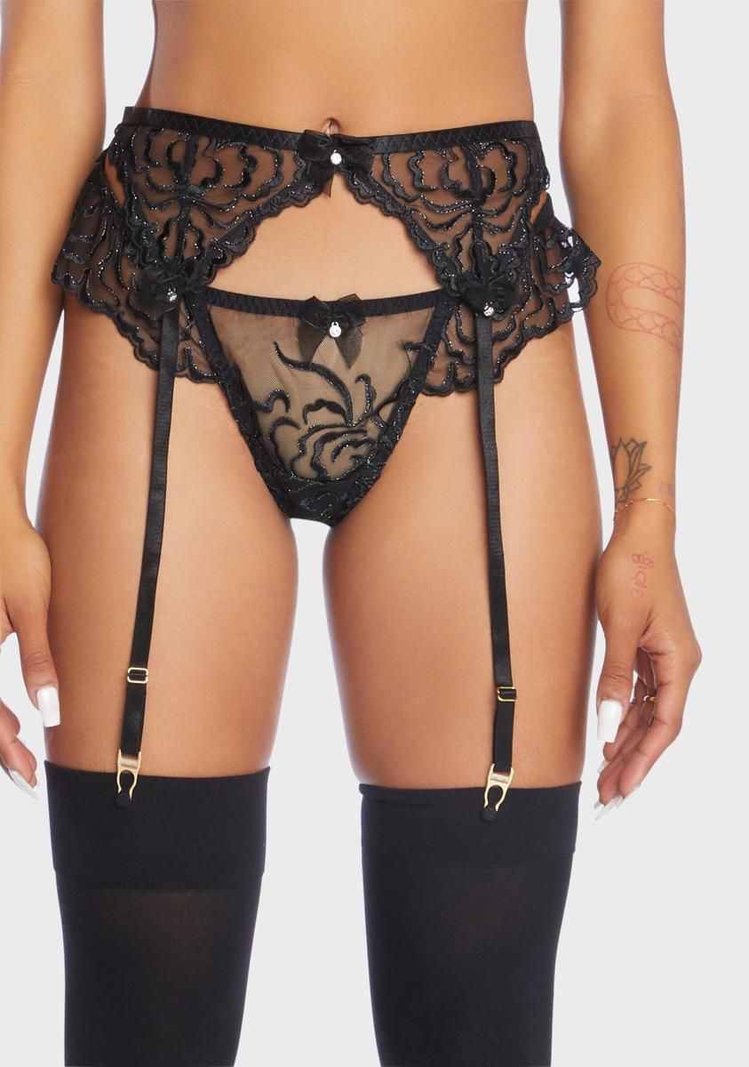 Arabella Shimmer Suspenders sold by Dolls Kill