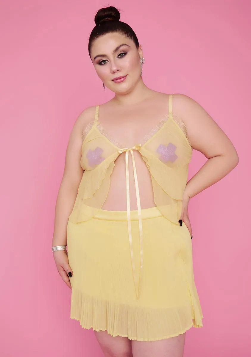 Her Honeymoon Avenue Chiffon Skirt sold by Dolls Kill product image thumbnail 2