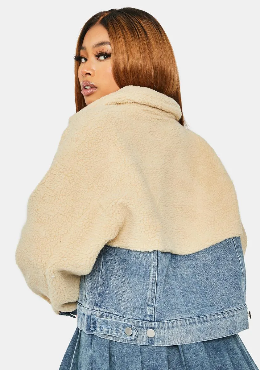Glad You Came Around Sherpa Jacket sold by Dolls Kill product image thumbnail 4