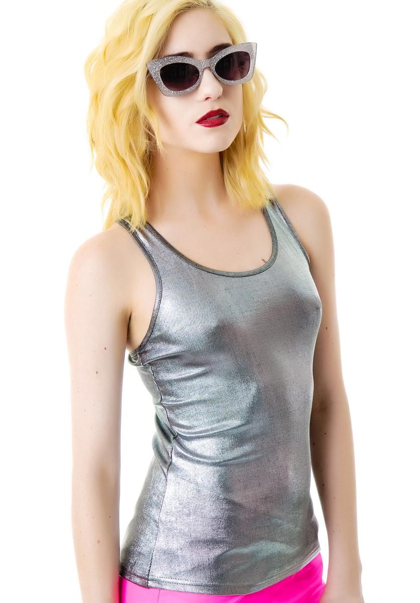 Silver Lining Tank Top sold by Dolls Kill product image thumbnail 4