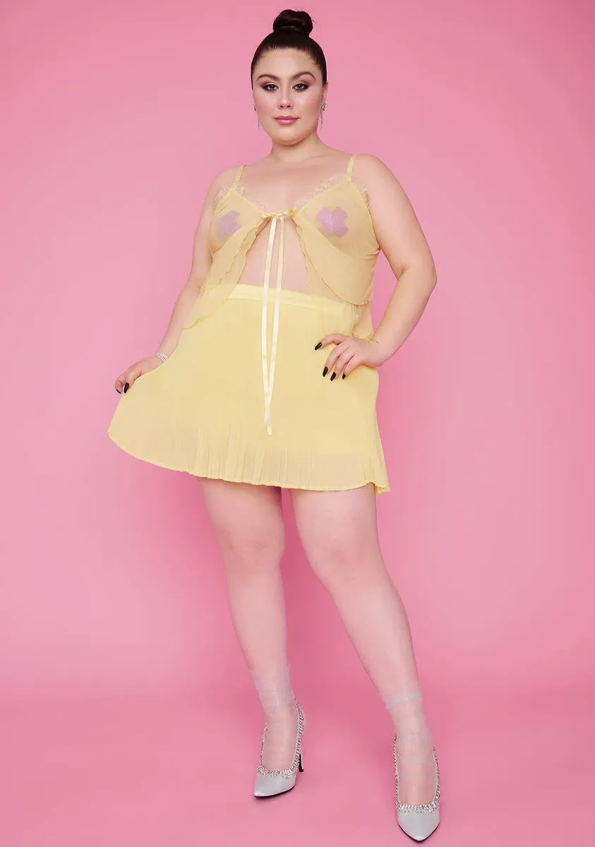 Her Honeymoon Avenue Chiffon Skirt sold by Dolls Kill product image thumbnail 3