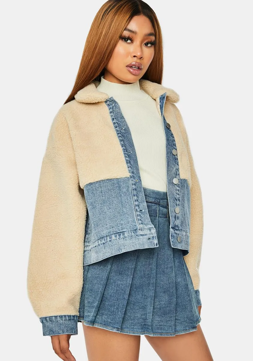 Glad You Came Around Sherpa Jacket sold by Dolls Kill product image thumbnail 2