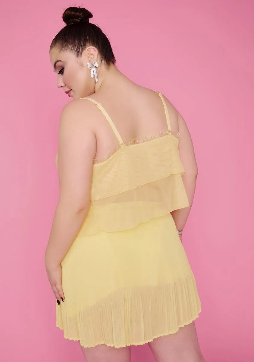 Her Honeymoon Avenue Chiffon Skirt sold by Dolls Kill product image thumbnail 4