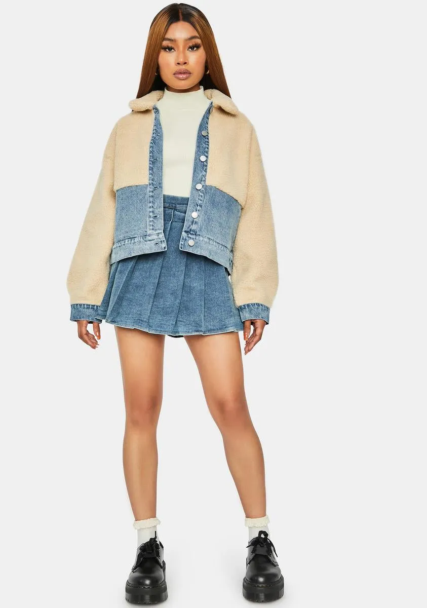 Glad You Came Around Sherpa Jacket sold by Dolls Kill product image thumbnail 3