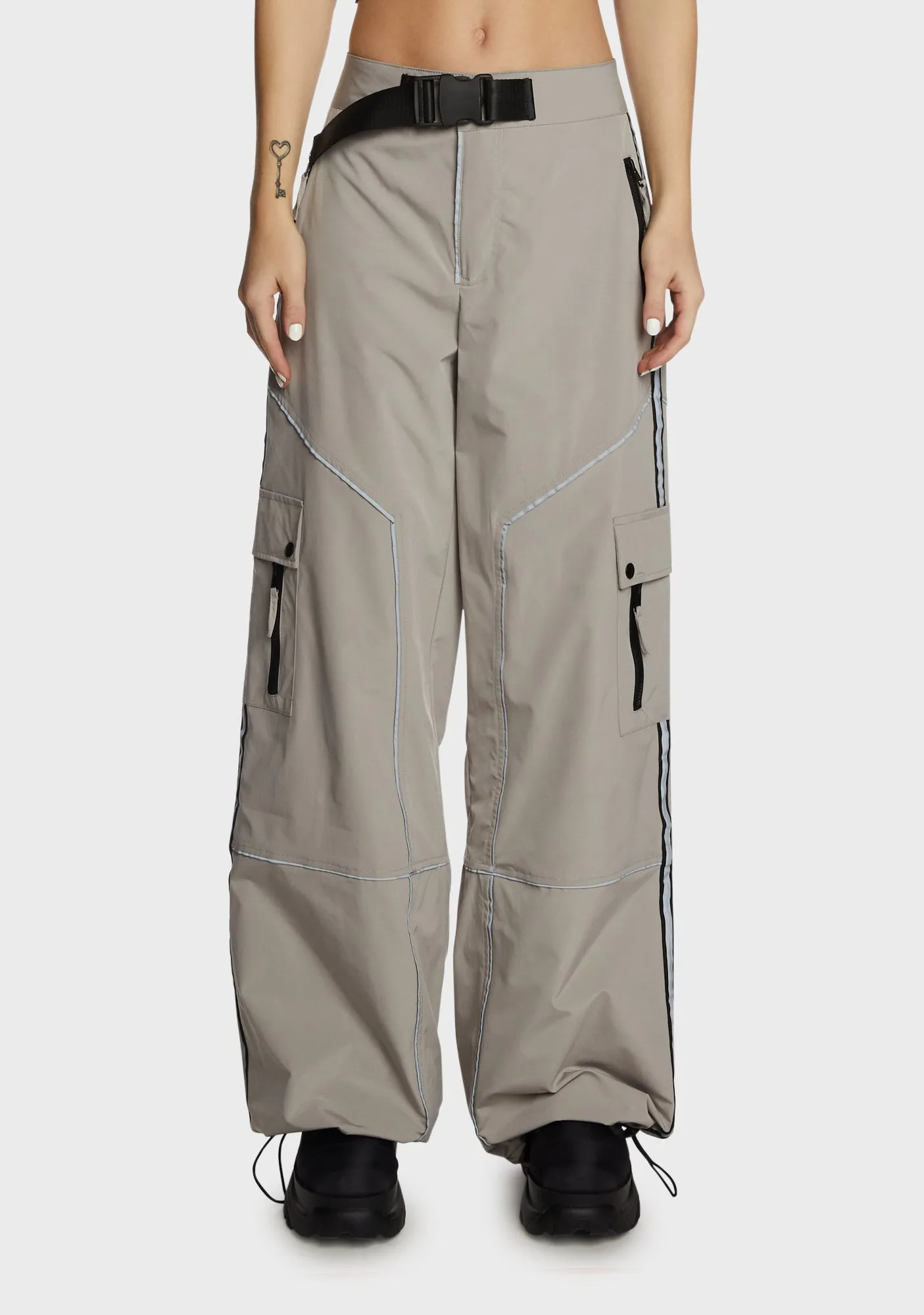 Prove You Wrong Wide Leg Pants - Gray sold by Dolls Kill