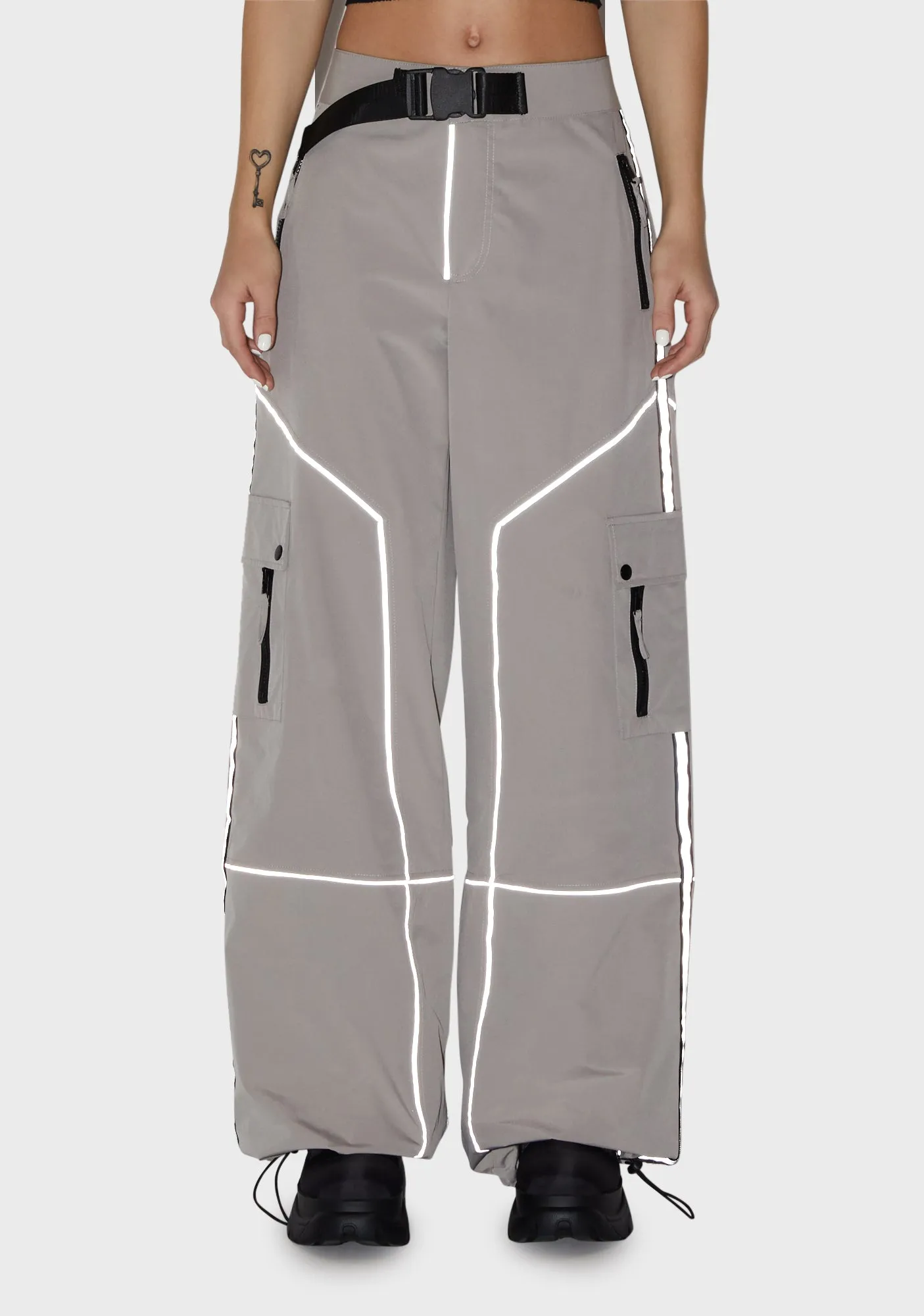 Prove You Wrong Wide Leg Pants - Gray sold by Dolls Kill product image thumbnail 2