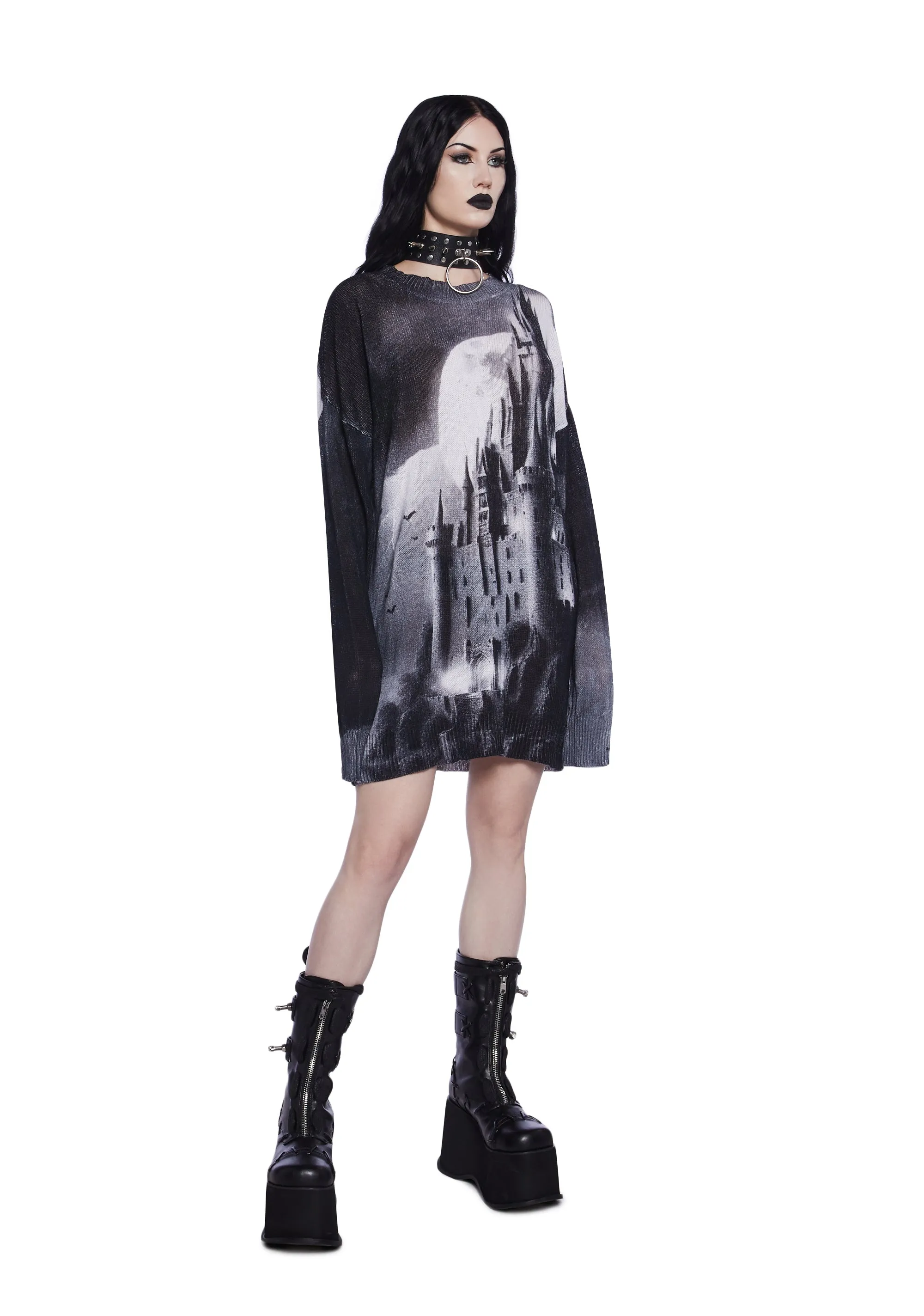 Frightful Fantasy Knit Sweater sold by Dolls Kill product image thumbnail 2