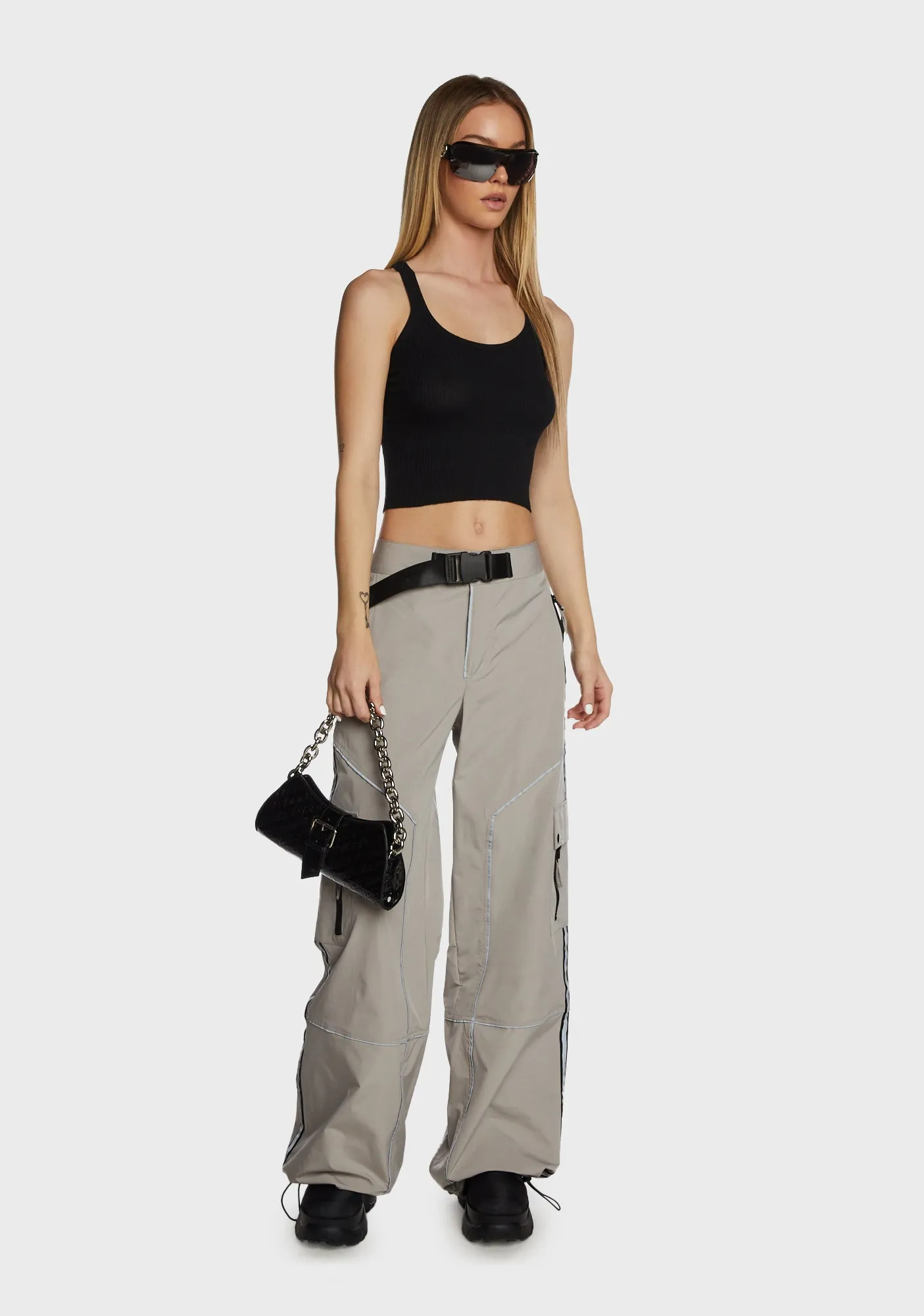 Prove You Wrong Wide Leg Pants - Gray sold by Dolls Kill product image thumbnail 4