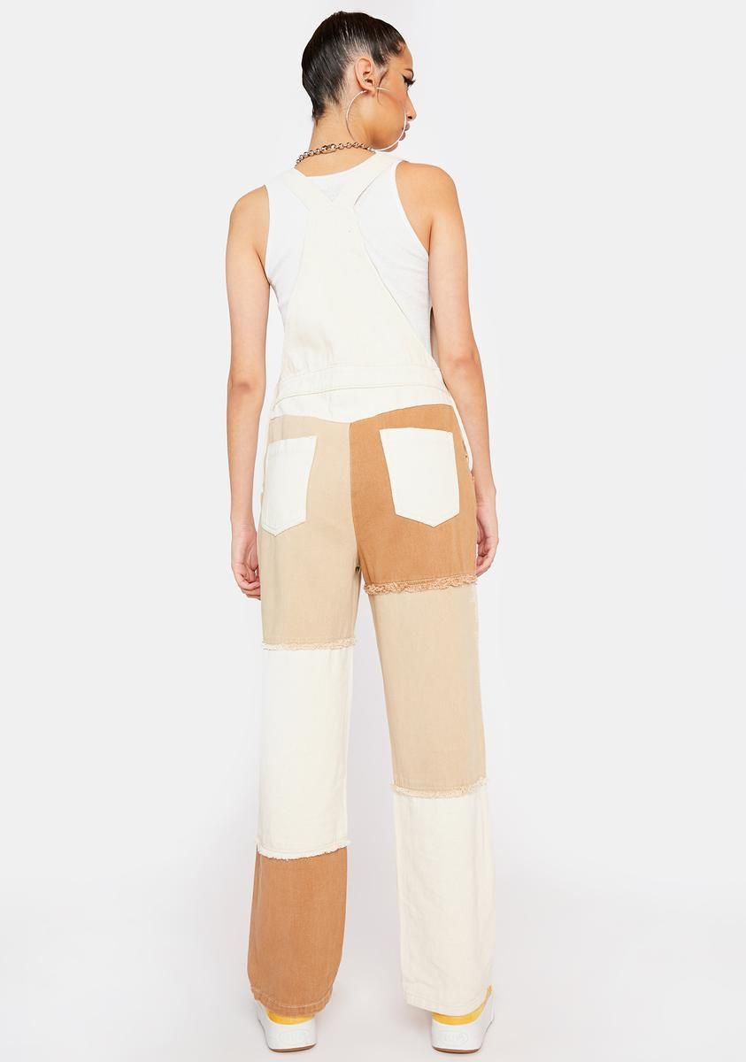 No Time Wasted Patchwork Overalls sold by Dolls Kill product image thumbnail 4
