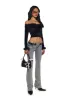 Filthy Femme Velvet Crop Top sold by Dolls Kill