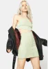 Sage Cutout Mini Dress sold by Dolls Kill