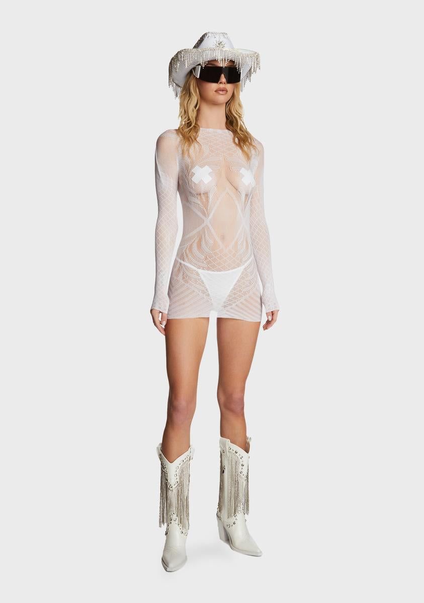 Luxe Hottie Fishnet Dress sold by Dolls Kill product image thumbnail 5