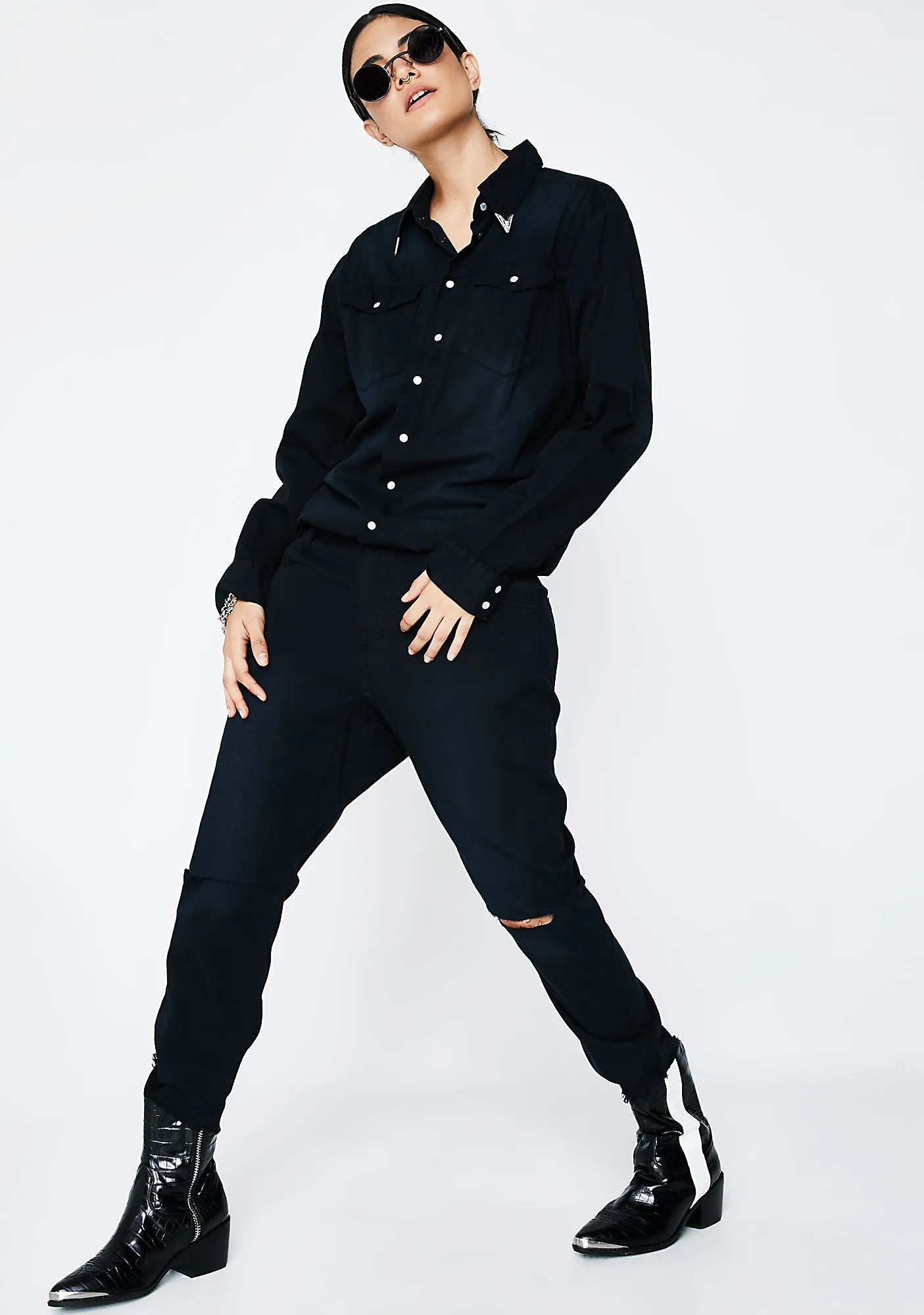 Bluebird Utility Jumpsuit sold by Dolls Kill product image thumbnail 5