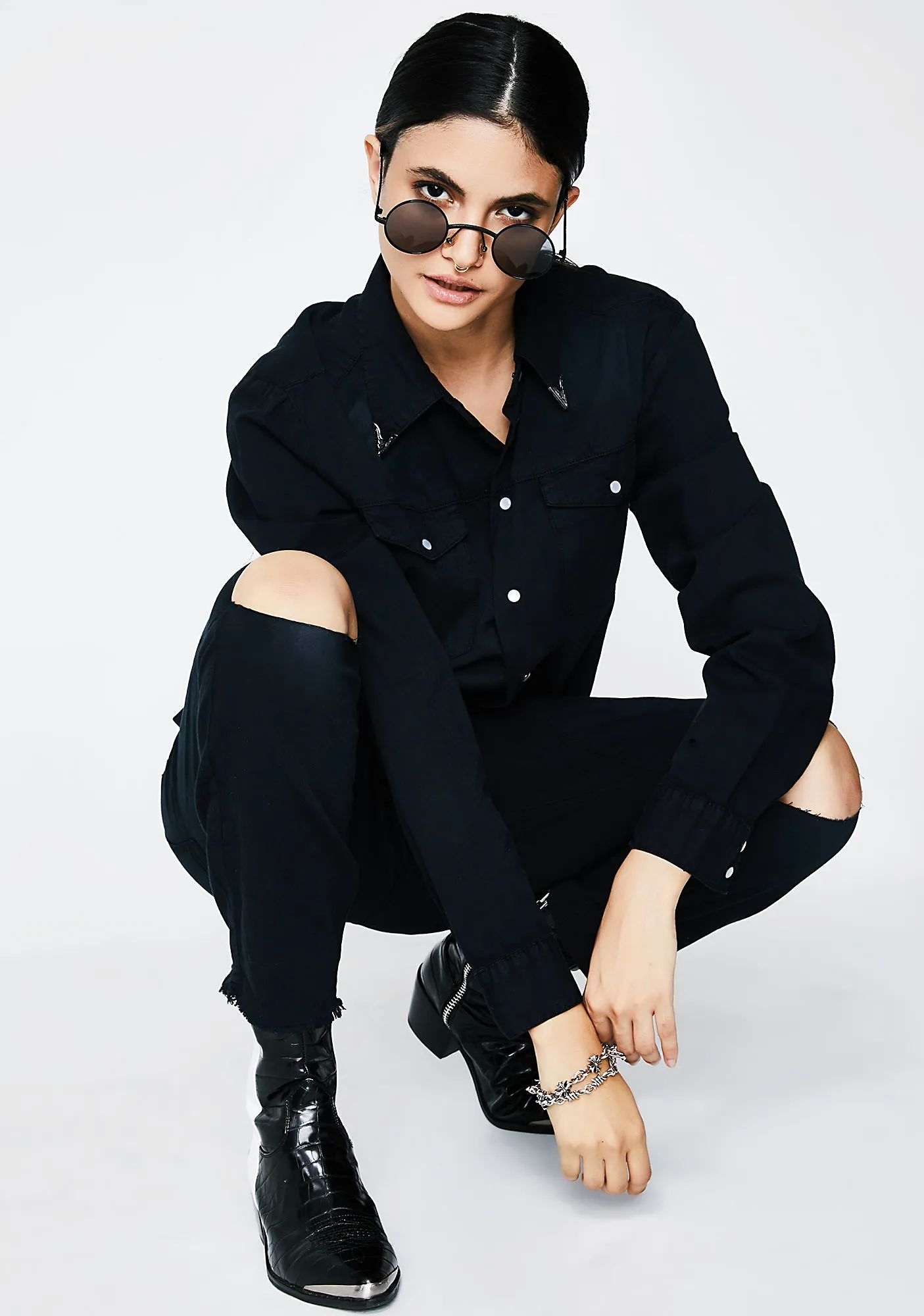 Bluebird Utility Jumpsuit sold by Dolls Kill product image thumbnail 3