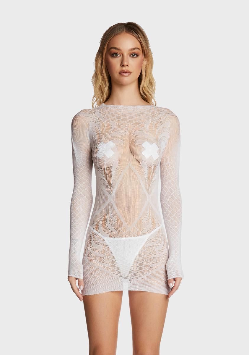 Luxe Hottie Fishnet Dress sold by Dolls Kill