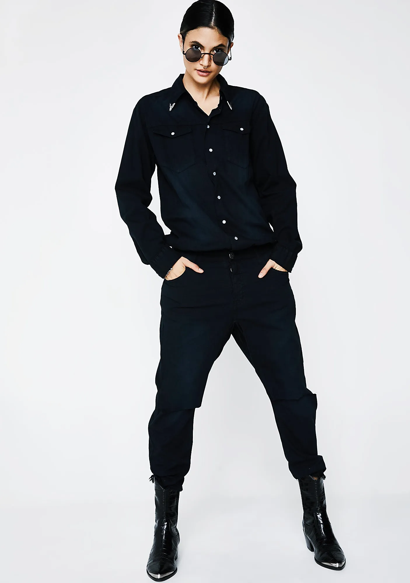 Bluebird Utility Jumpsuit sold by Dolls Kill