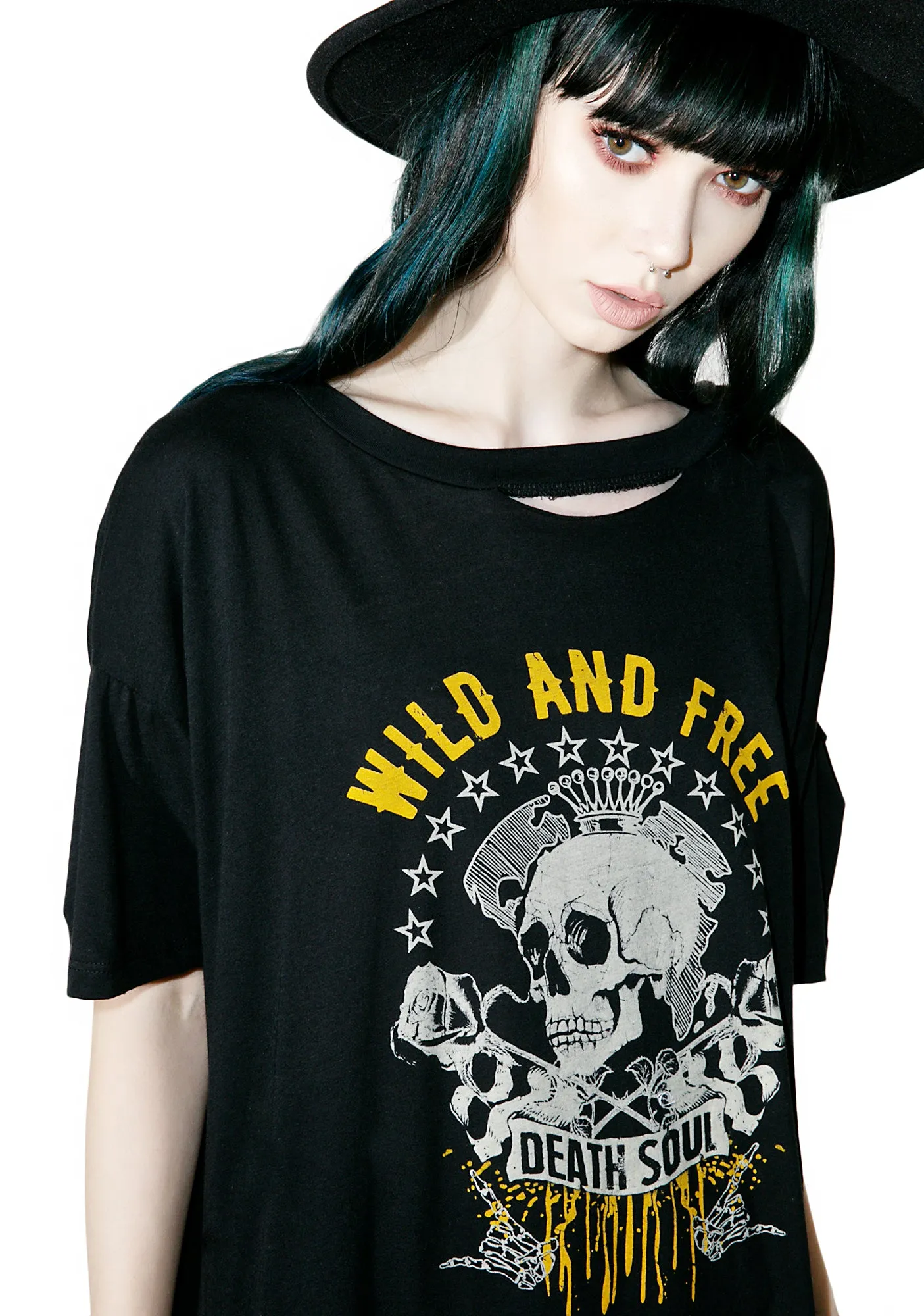 Live Ya Life Distressed Tee sold by Dolls Kill product image thumbnail 2