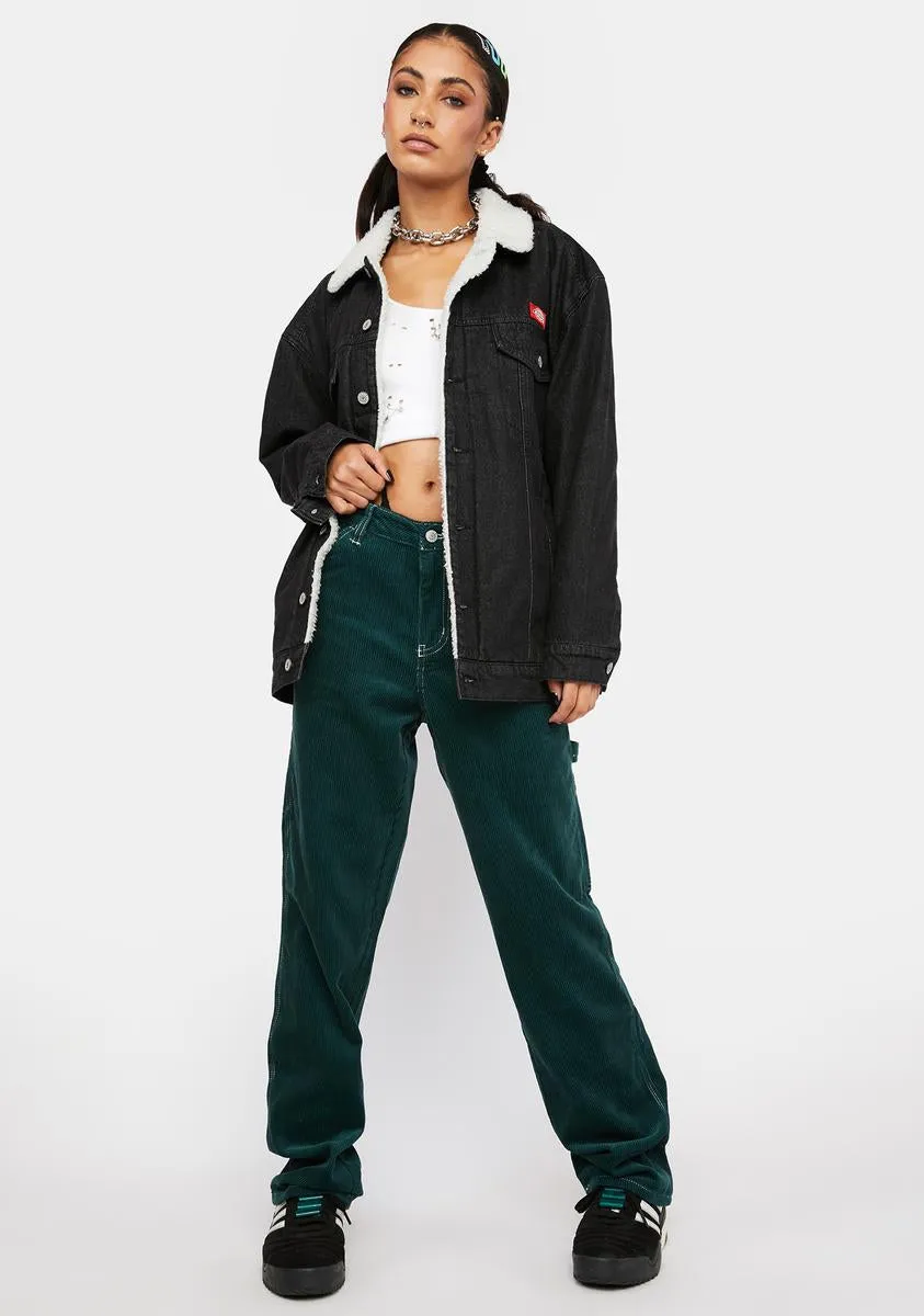 Oversized High Pile Fleece Trucker Jacket sold by Dolls Kill product image thumbnail 3
