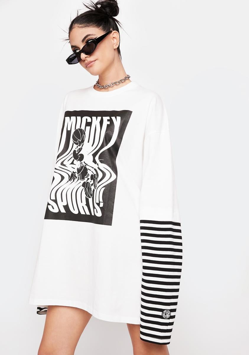 Disney Collection Mickey Fake Long Layered Tee sold by Dolls Kill product image thumbnail 2