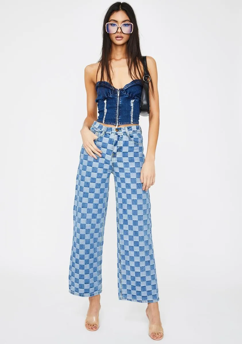 Savannah Denim Bustier Top sold by Dolls Kill product image thumbnail 3