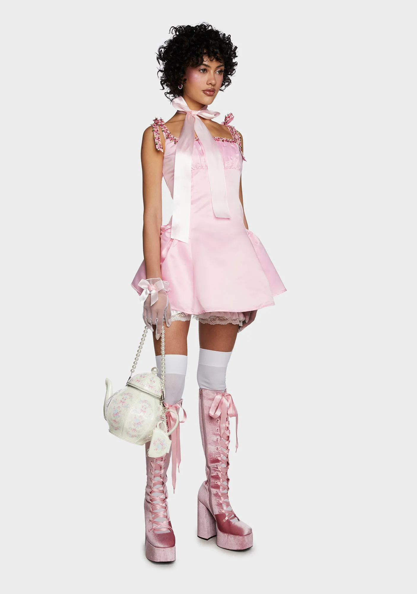 Mayfair Residence Mini Dress - Pink sold by Dolls Kill product image thumbnail 3